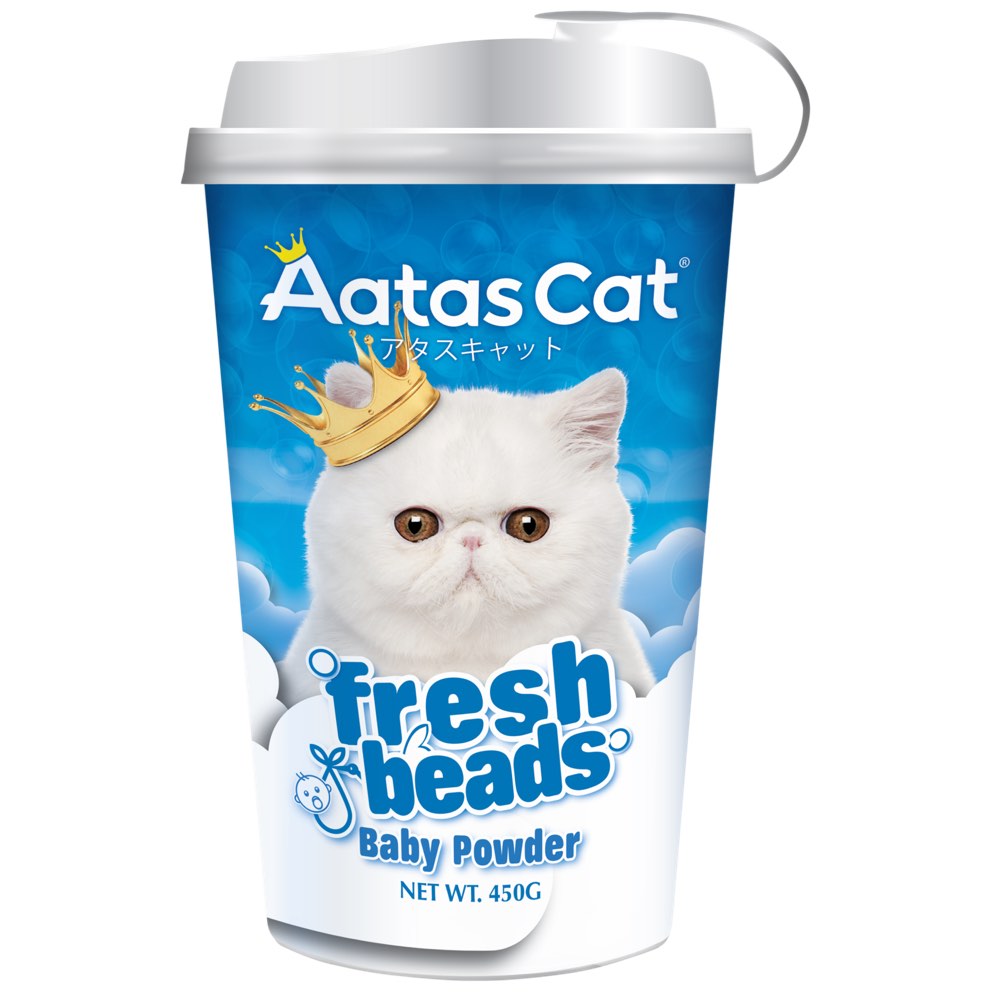$3 OFF: Aatas Cat Litter Deodorising Fresh Beads (Baby Powder) 450g