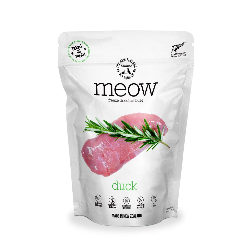 MEOW Duck Grain-Free Freeze Dried Cat Treats 50g