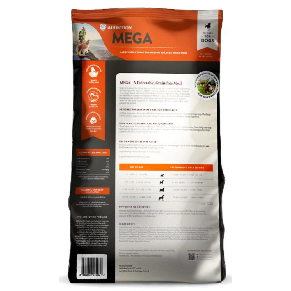 TRIAL SPECIAL 80% OFF: Addiction Mega Grain Free Dry Dog Food 200g