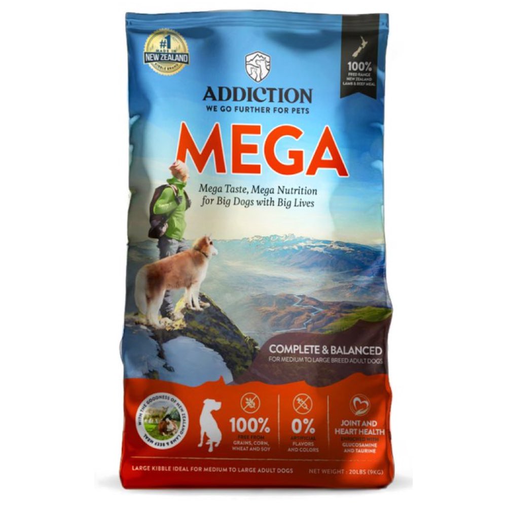 TRIAL SPECIAL 80% OFF: Addiction Mega Grain Free Dry Dog Food 200g