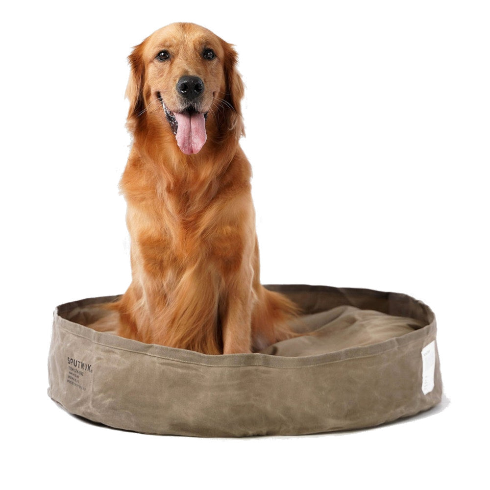 Sputnik Military Reversible Pillow Dog Bed (Khaki)