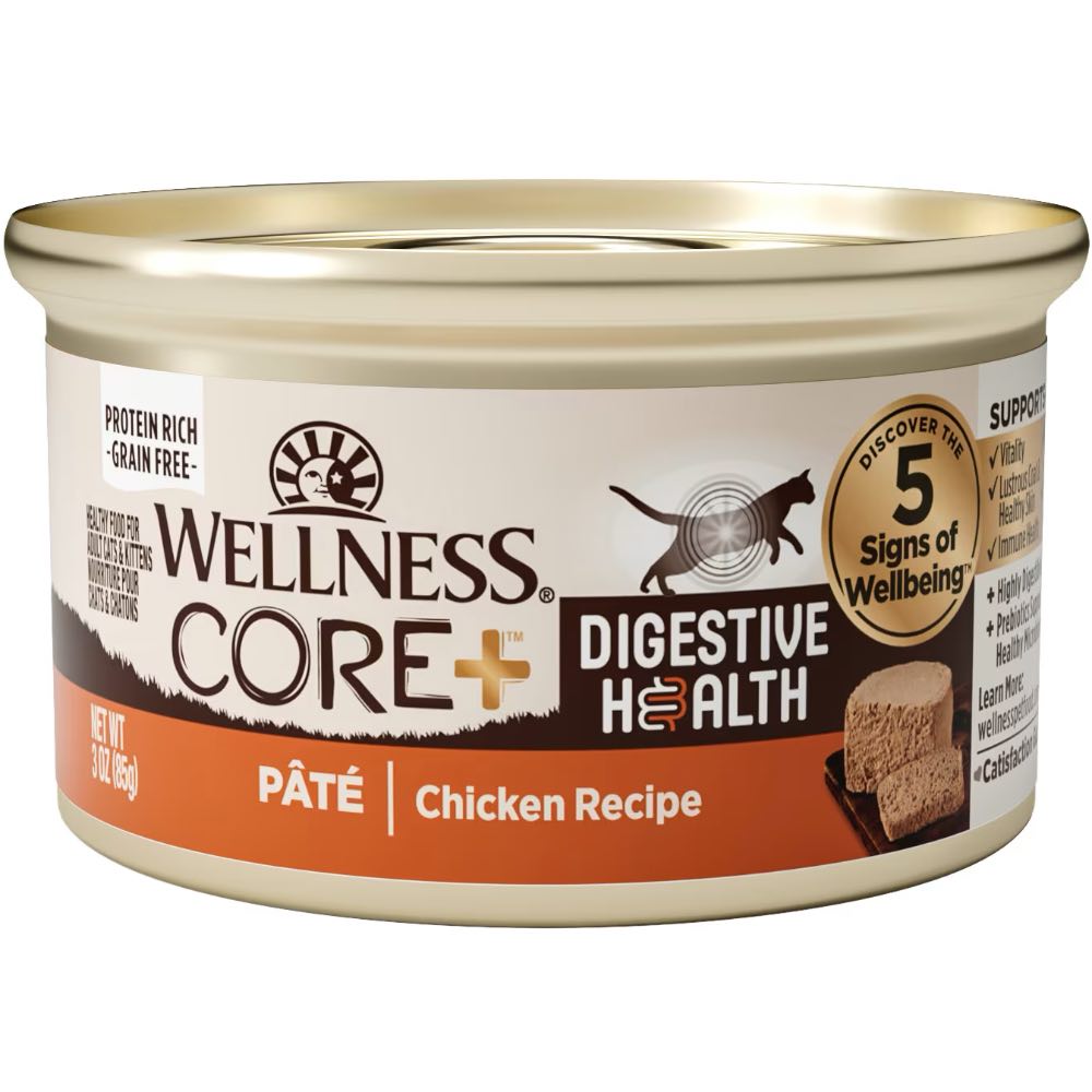 Wellness Core+ Digestive Health Chicken Pate Grain-Free Canned Cat Food 85g